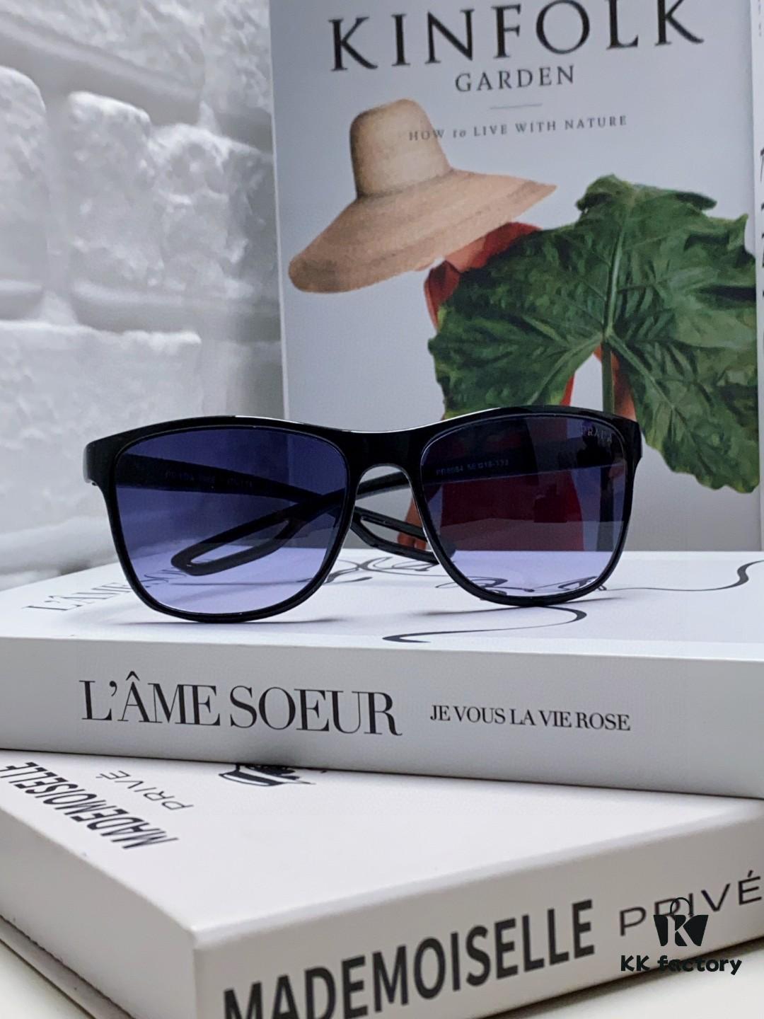 PRADA Polarized Sunglasses, High-Quality Clear Lenses, Master-Crafted, Fashionable Unisex Design, Slimming Fit for Men and Women, Stylish and Versatile