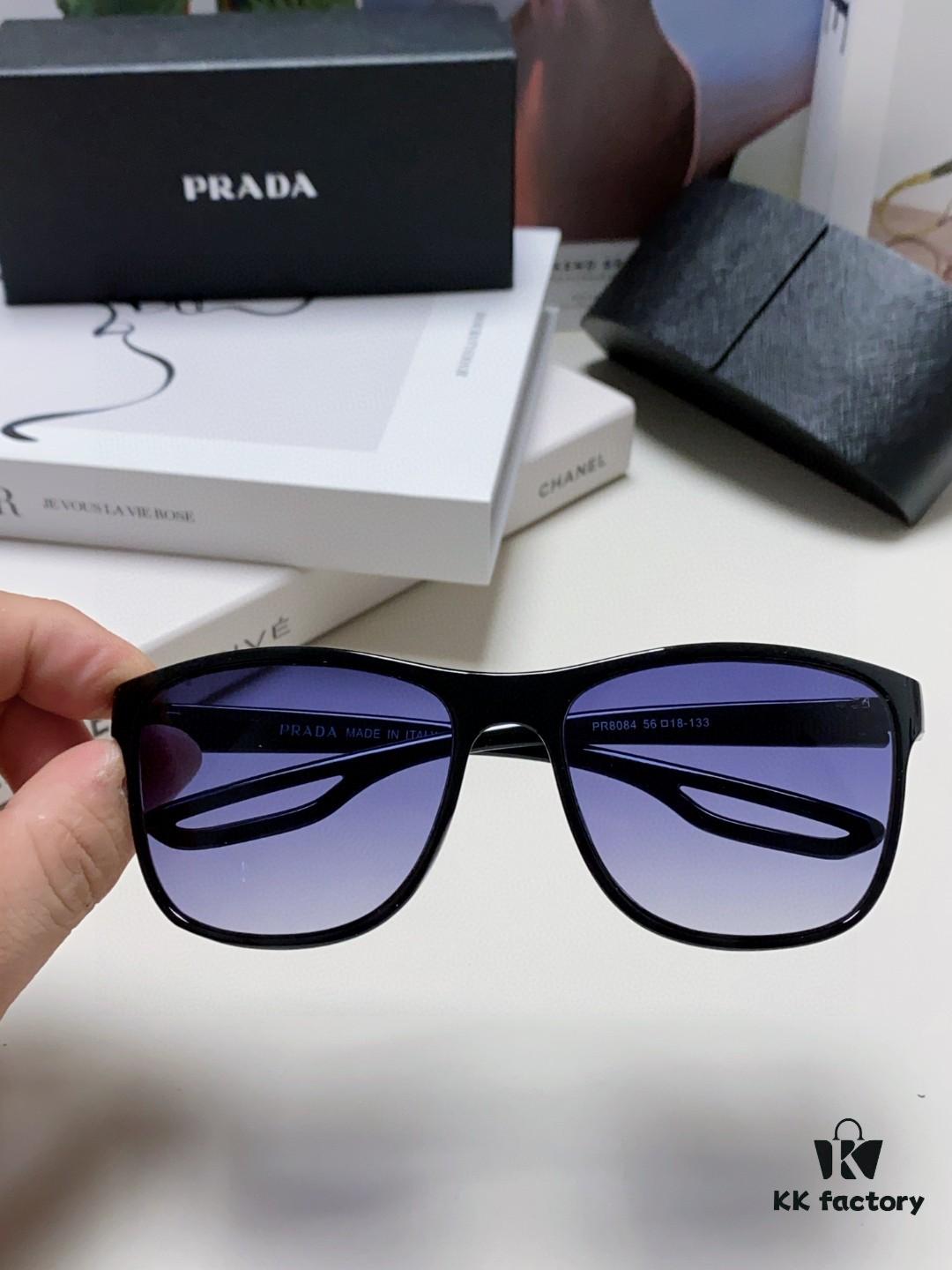 PRADA Polarized Sunglasses, High-Quality Clear Lenses, Master-Crafted, Fashionable Unisex Design, Slimming Fit for Men and Women, Stylish and Versatile