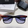 PRADA Polarized Sunglasses, High-Quality Clear Lenses, Master-Crafted, Fashionable Unisex Design, Slimming Fit for Men and Women, Stylish and Versatile