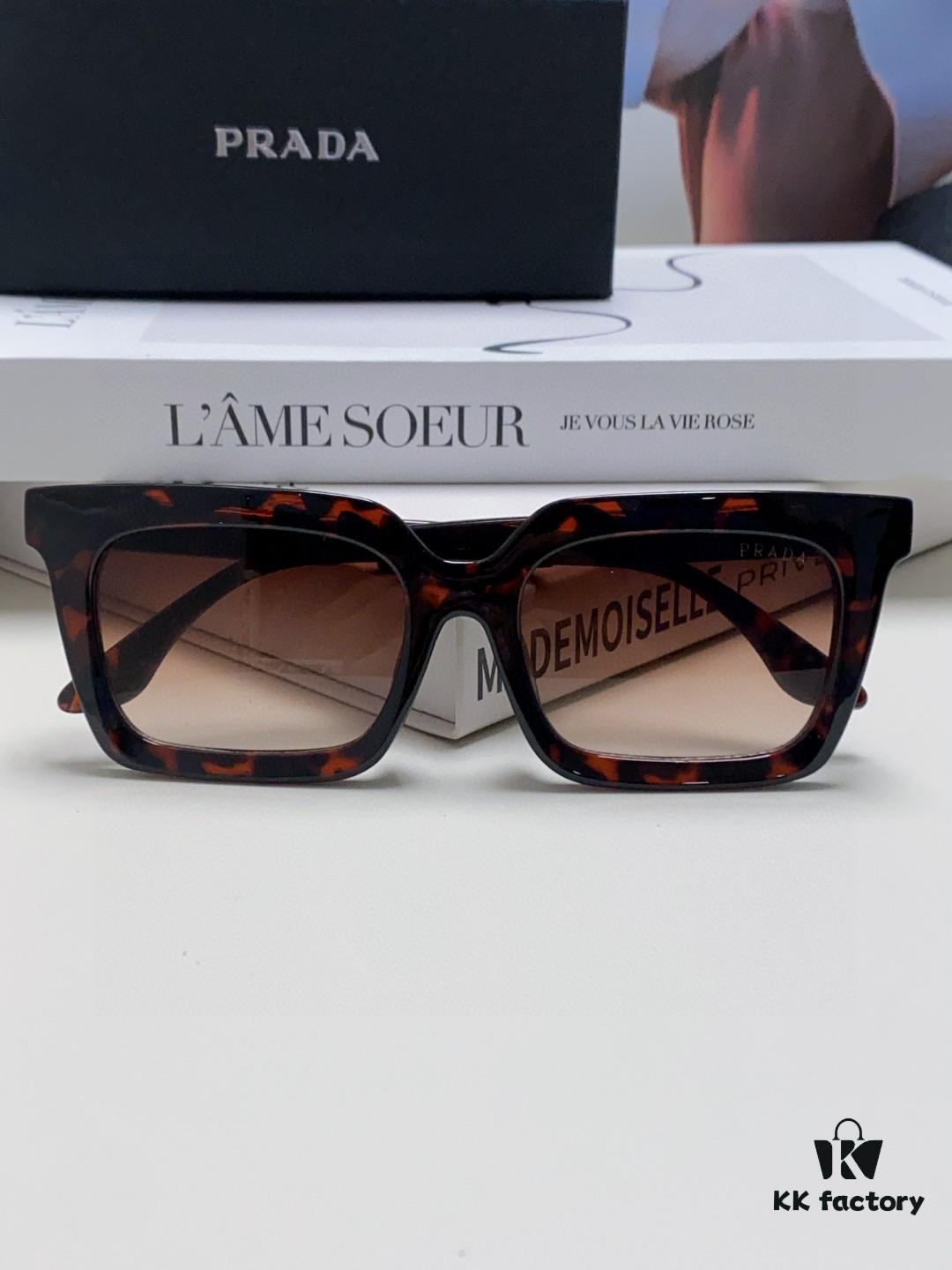 Prada PRADA 👏 2025 New Arrival Men's Premium Eyewear, Color-Blocked Sporty Design, Original Logo with 3D Embossing, Minimalist and Comfortable to Wear – Recommended Sunglasses