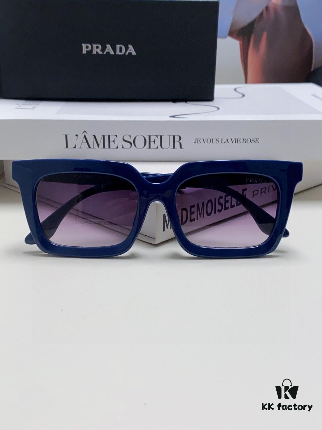 Prada PRADA 👏 2025 First Look New Arrival Top Men's Wear Color-Blocked Sporty Style Original Logo 3D Embossed Simple and Stylish Eyewear Sunglasses