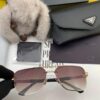 PRADA 2025 New Arrival Sunglasses, World-Class Craftsmanship, High-End Fashion Unisex Aviator Shades for Slimming Face Look, Premium Quality
