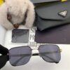 PRADA 2025 New Arrival Sunglasses, World-Class Craftsmanship, High-End Fashion Unisex Aviator Shades for Slimming Face Look, Premium Quality