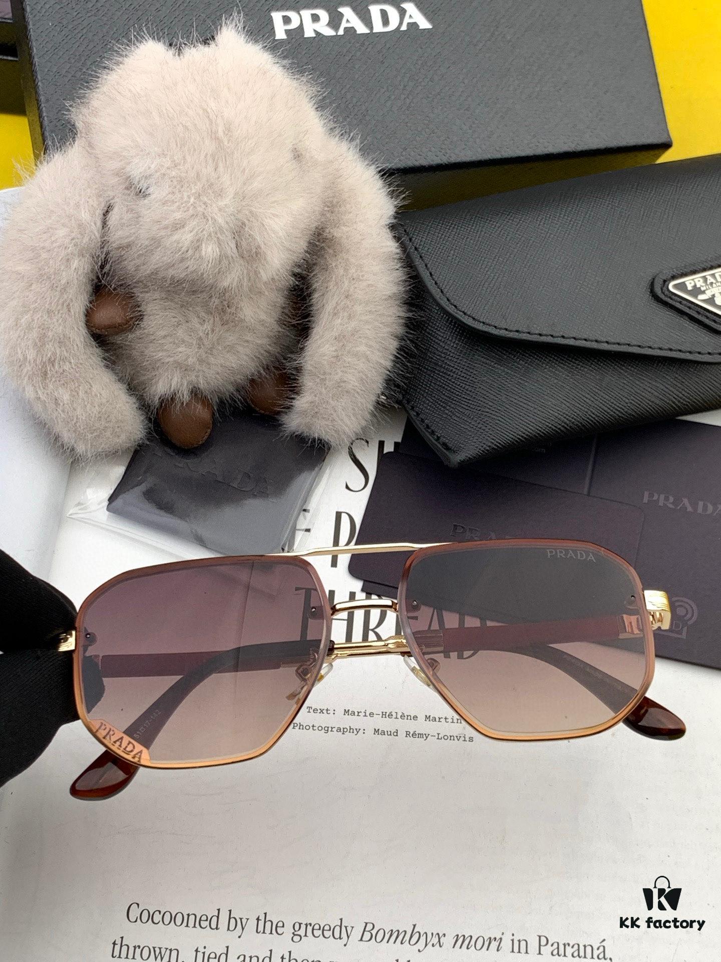 PRADA 2025 New Arrival Sunglasses Masterpiece Craftsmanship Latest High-End Trendy Unisex Stylish Face-Framing Sunglasses for Men Quality Guaranteed! Model: Eyewear Sunglasses