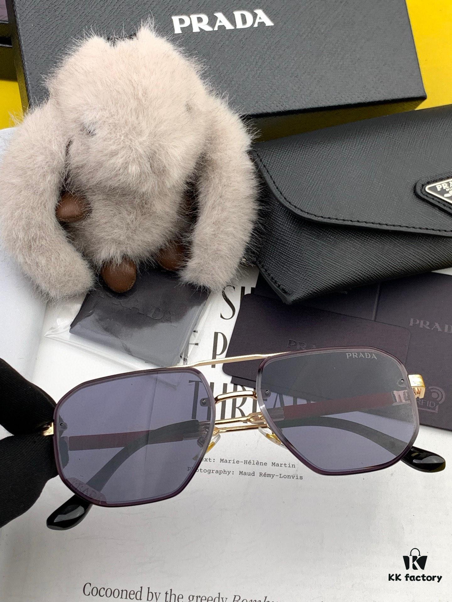 PRADA 2025 New Arrival Sunglasses Masterpiece Craftsmanship Latest High-End Trendy Unisex Stylish Face-Framing Sunglasses for Men Quality Guaranteed! Model: Eyewear Sunglasses