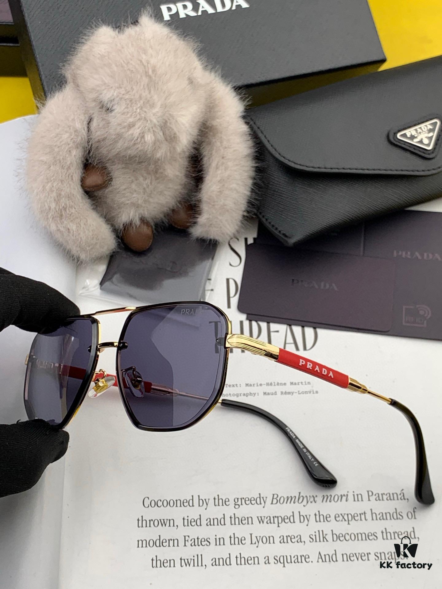 PRADA 2025 New Arrival Sunglasses Masterpiece Craftsmanship Latest High-End Trendy Unisex Stylish Face-Framing Sunglasses for Men Quality Guaranteed! Model: Eyewear Sunglasses