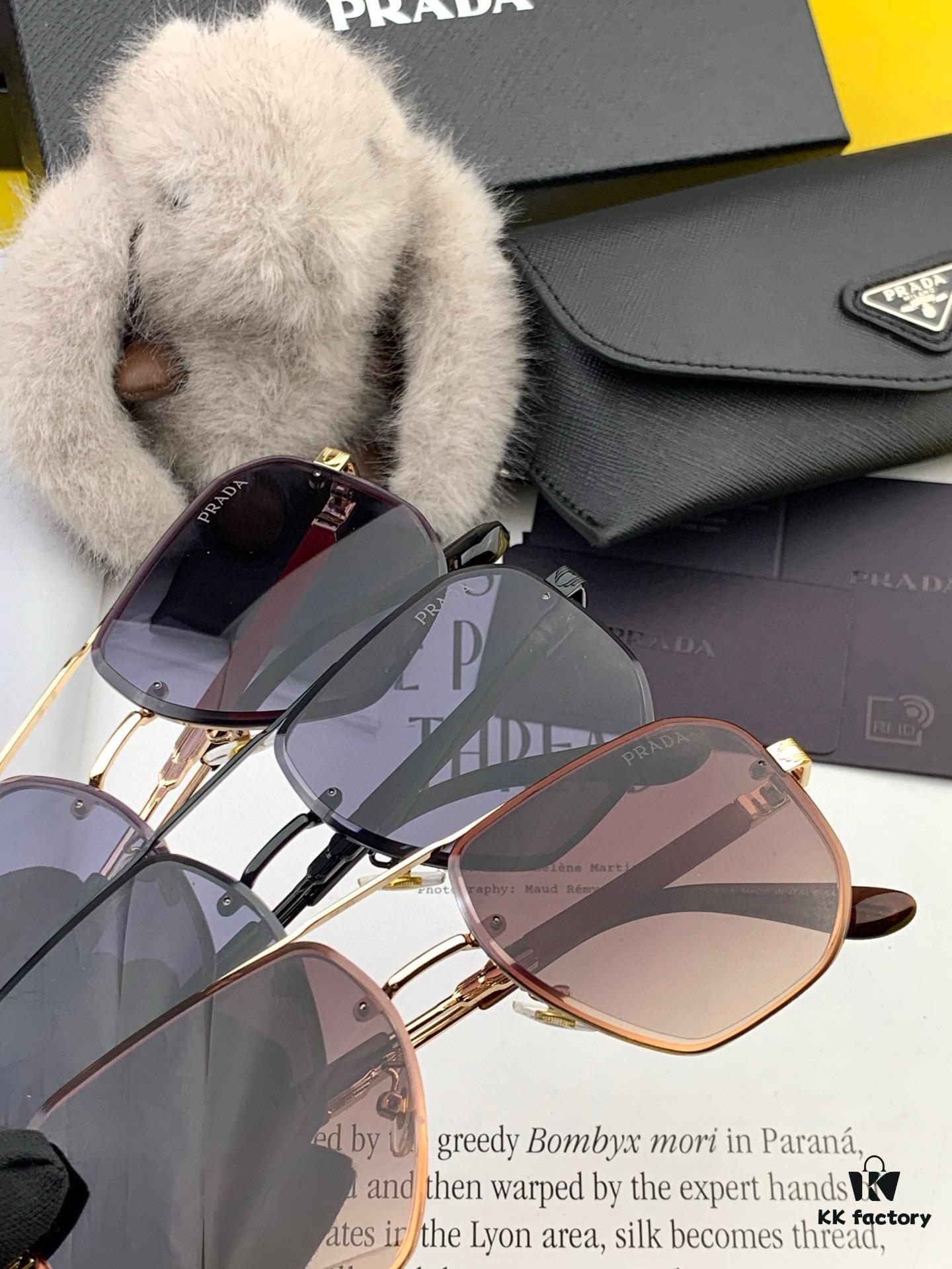 PRADA 2025 New Arrival Sunglasses Masterpiece Craftsmanship Latest High-End Trendy Unisex Stylish Face-Framing Sunglasses for Men Quality Guaranteed! Model: Eyewear Sunglasses