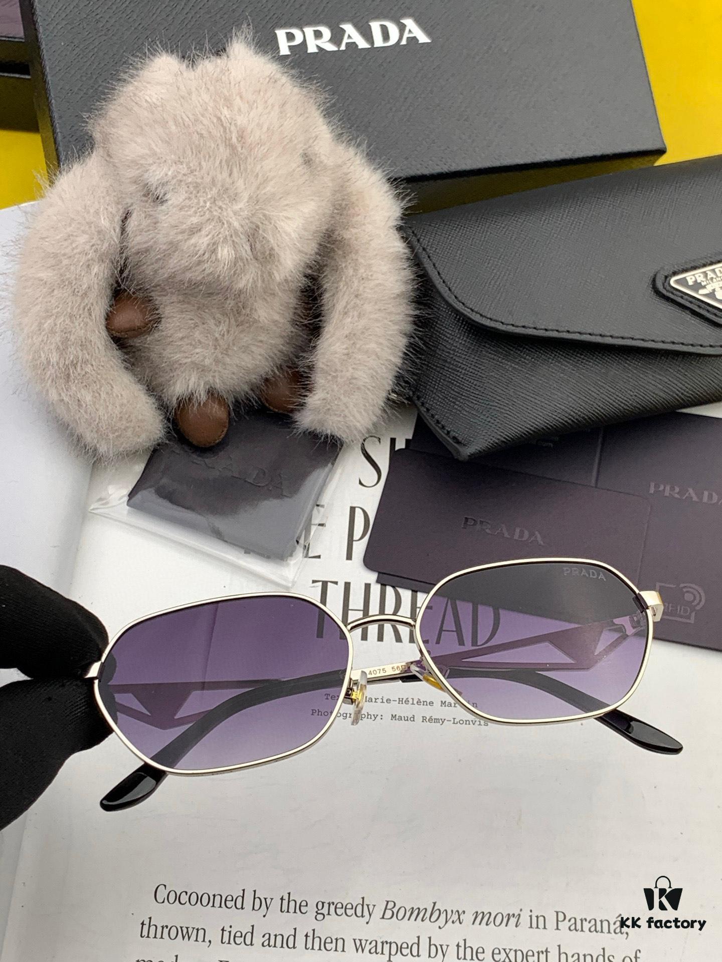 PRADA 2025 New Arrival Sunglasses Worldwide Mastercraft Latest High-End Fashion Unisex Stylish Slim-Fit Sunglasses