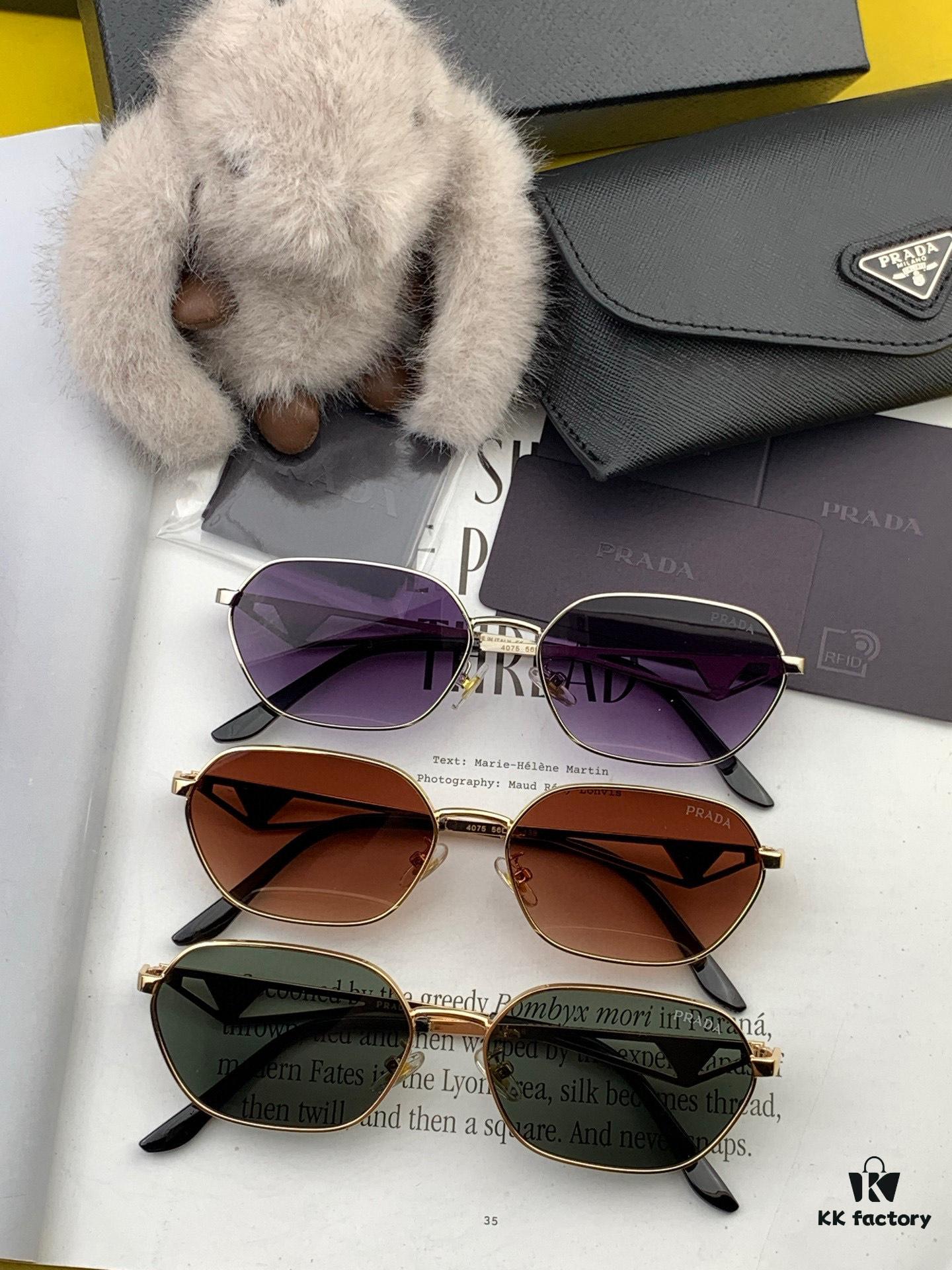 PRADA 2025 New Arrival Sunglasses Worldwide Mastercraft Latest High-End Fashion Unisex Stylish Slim-Fit Sunglasses