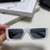 PRADA Prada 25 Summer New 3D Square Frame Sunglasses Unisex Runway Style Hiking Square SPR24Y Sunglass Lens Shades