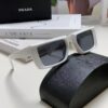 PRADA Prada 25 Summer New 3D Square Frame Sunglasses Unisex Runway Style Hiking Square SPR24Y Sunglass Lens Shades