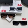 PRADA Prada 25 Summer New 3D Square Frame Sunglasses Unisex Runway Style Hiking Square SPR24Y Sunglass Lens Shades
