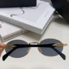 Prada Small Round Frame ✔️ Fashionable Metal Oversized Sunglasses