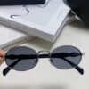 Prada Small Round Frame ✔️ Fashionable Metal Oversized Sunglasses
