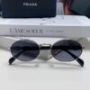 Prada Small Round Frame ✔️ Fashionable Metal Oversized Sunglasses