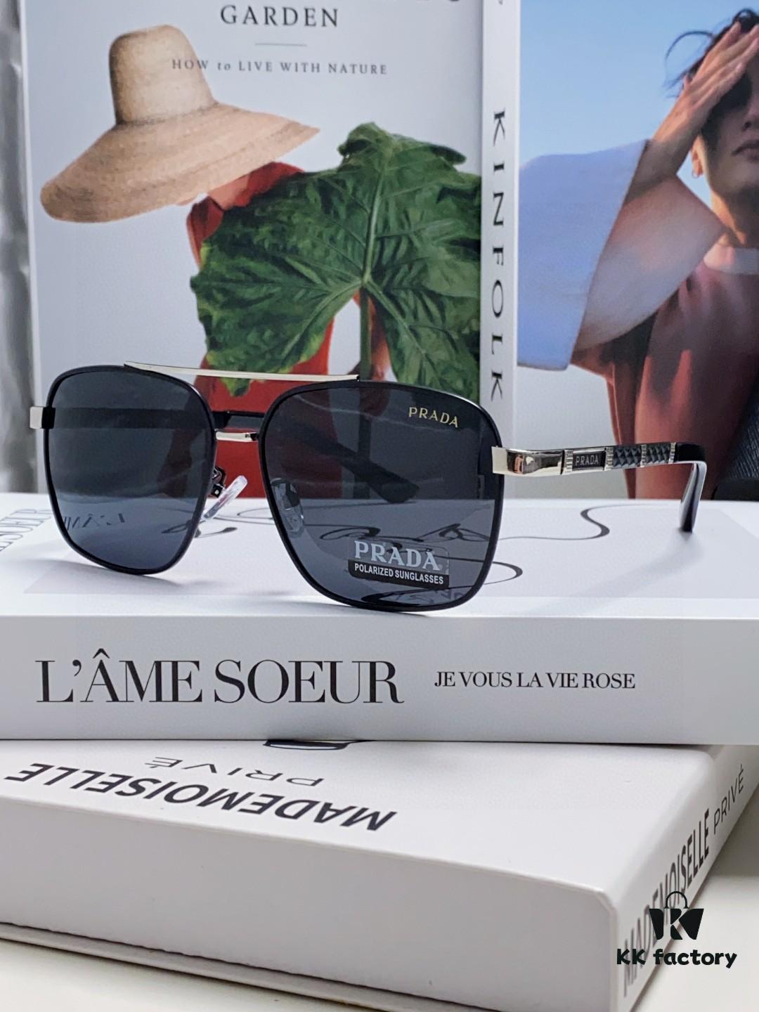 PRADA 2025 New Arrival High-Definition Polarized Sunglasses for Men, Driving-Specific UV Protection Eyewear