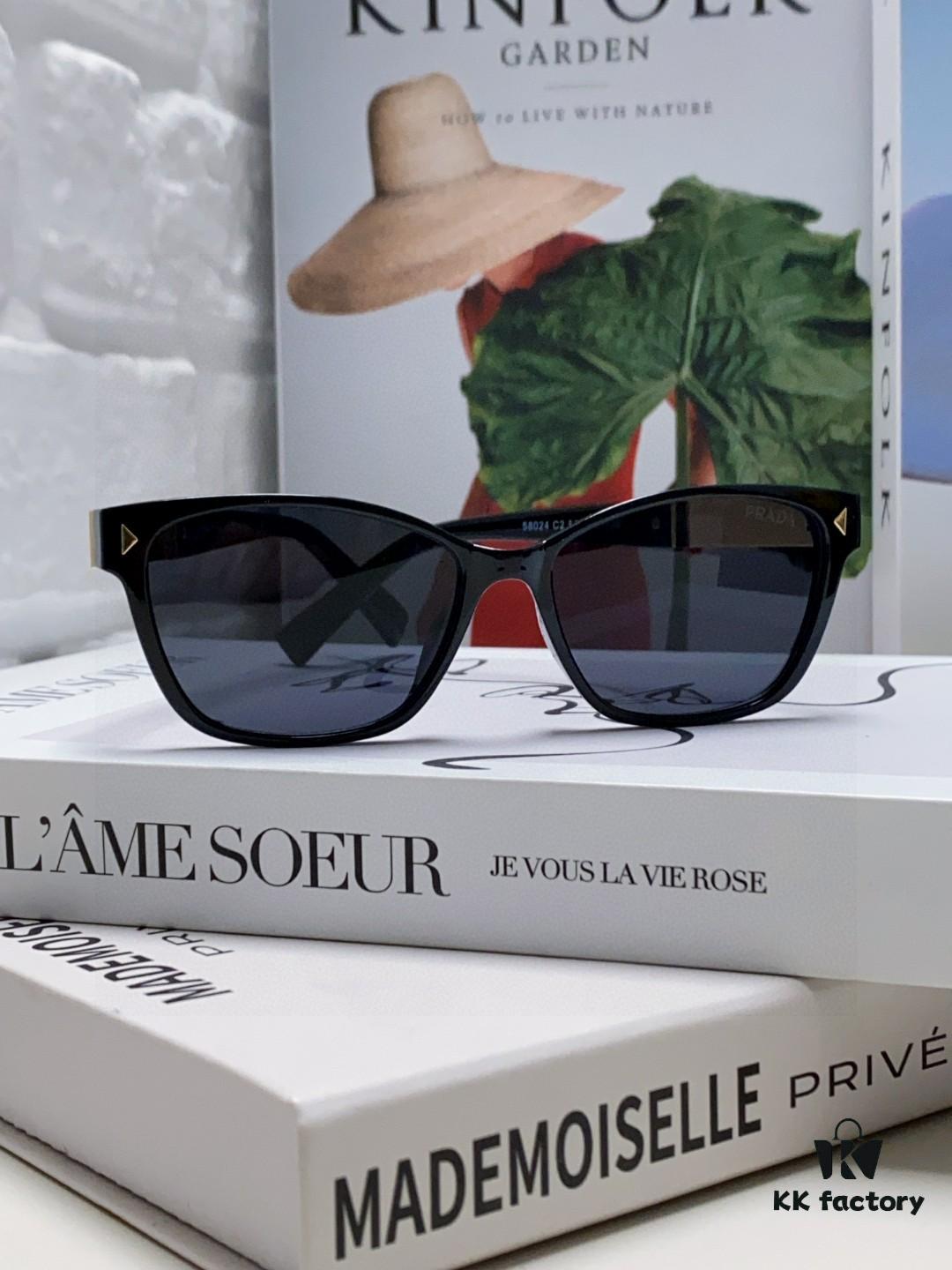 Prada 2025 New Arrival Men's Retro Fashion Oversized Sunglasses Unisex UV Protection Driving Glasses