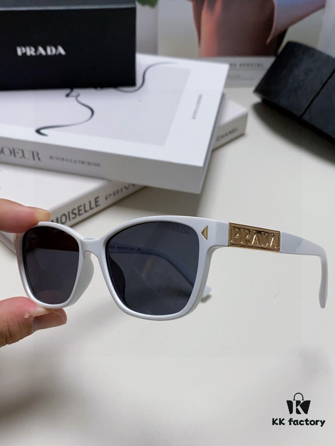 Prada 2025 New Arrival Men's Retro Fashion Oversized Sunglasses Unisex UV Protection Driving Glasses