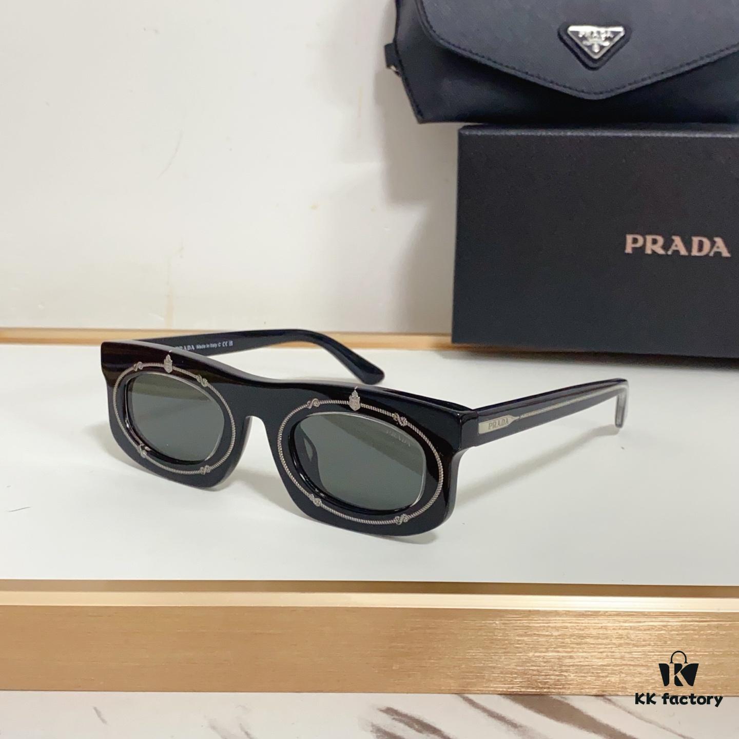145 NEW Official Website Synchronized PRADA MOD: PRB02S, Each Temple Arm with Unique Serial Number SIZE: 47-26-140 Eyeglasses Sunglasses