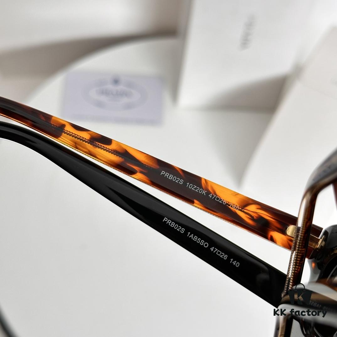 PRADA Official Website Synchronized PRB02S Sunglasses, Each Temple with Unique Serial Number, SIZE: 47-26-140