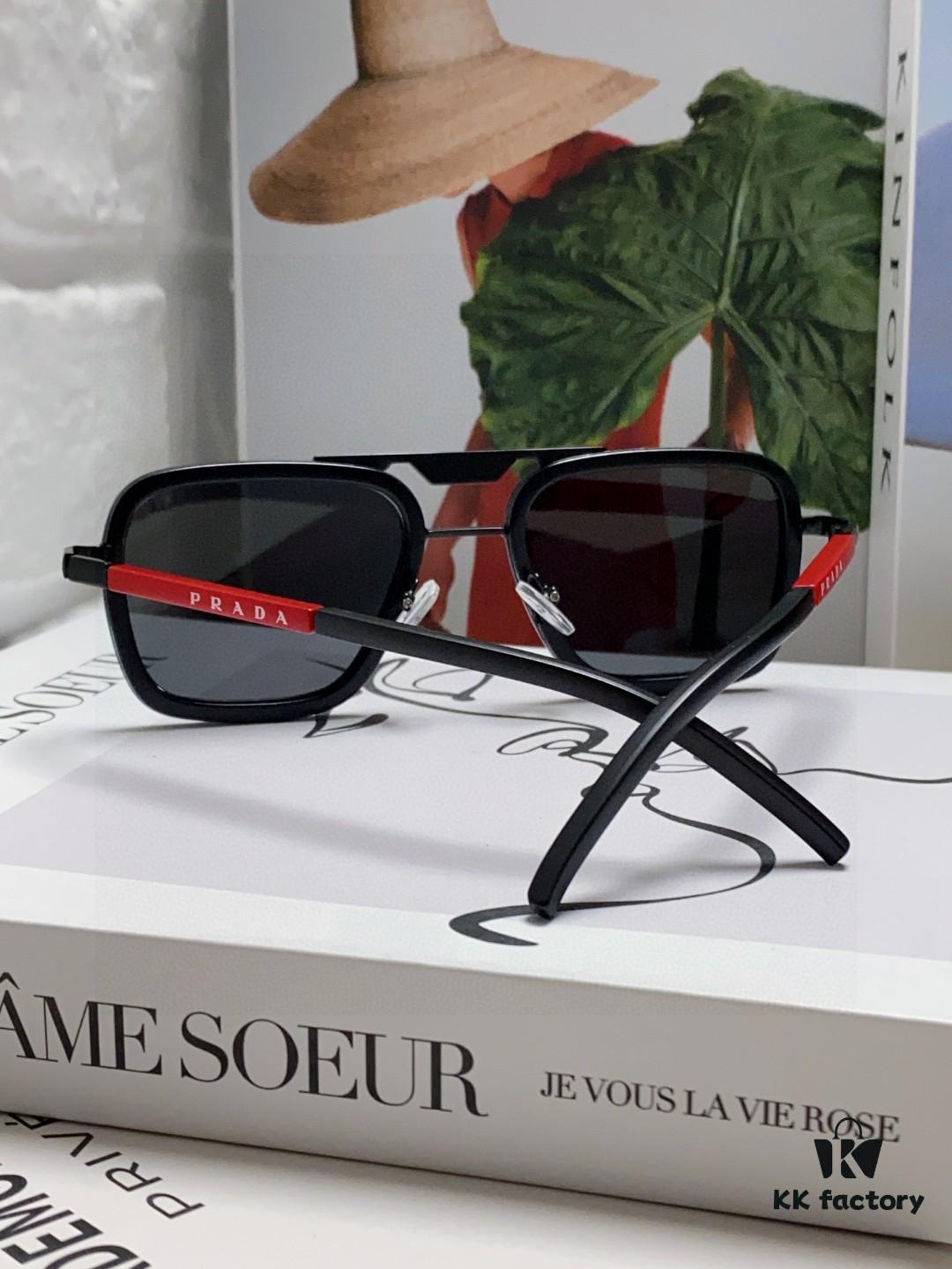 Prada 2025 New Arrival Sunglasses, Fashionable Metal Oversized Unisex Sun Glasses for Men and Women