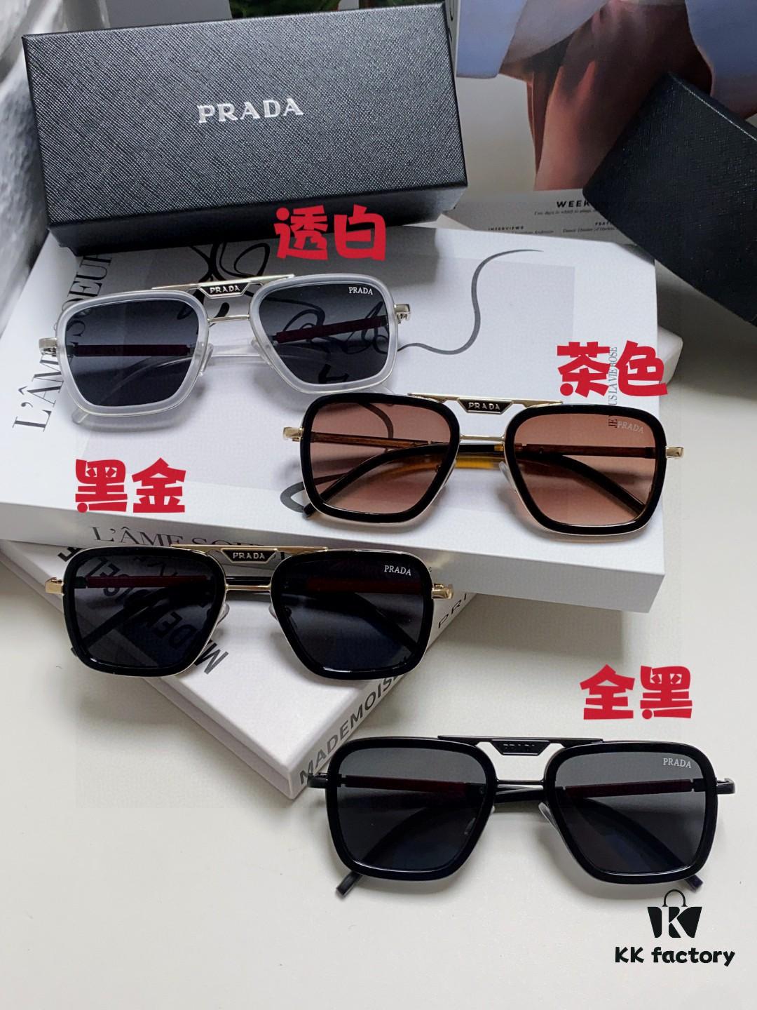 Prada 2025 New Arrival Sunglasses, Fashion Metal Oversized Unisex Sun Glasses for Men and Women
