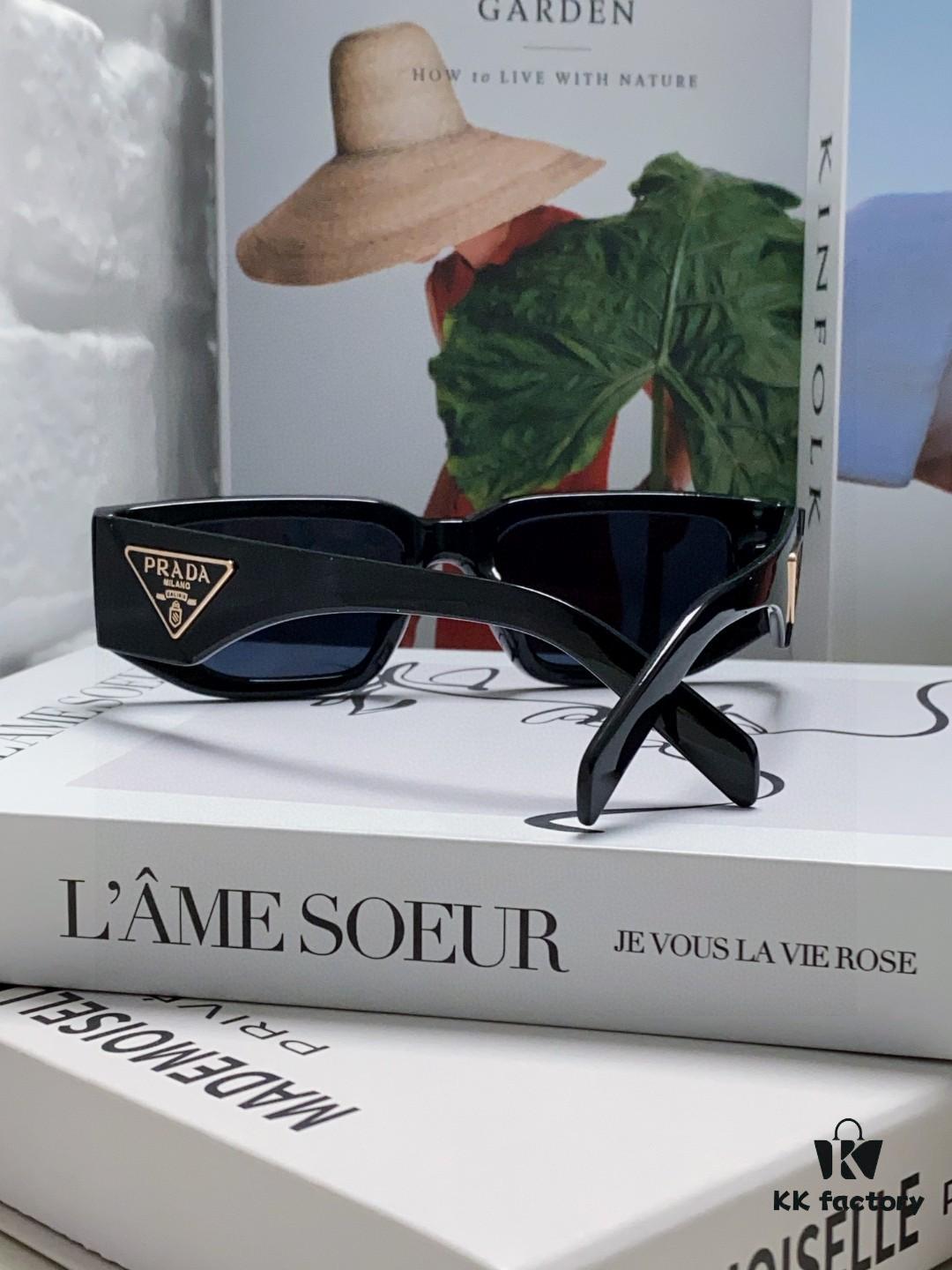 Prada New Model Sunglasses Classic Triangle Logo Fashion Unisex Sunglasses