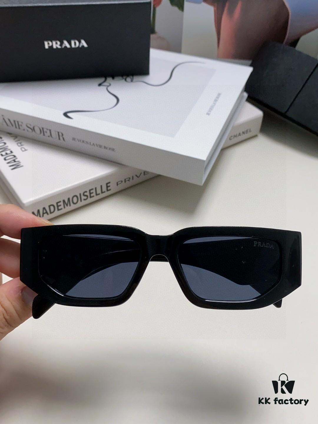 Prada New Model Sunglasses Classic Triangle Logo Fashion Unisex Sunglasses