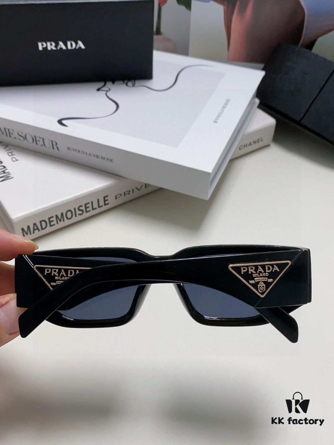 Prada New Model Sunglasses Classic Triangle Logo Fashion Unisex Sunglasses