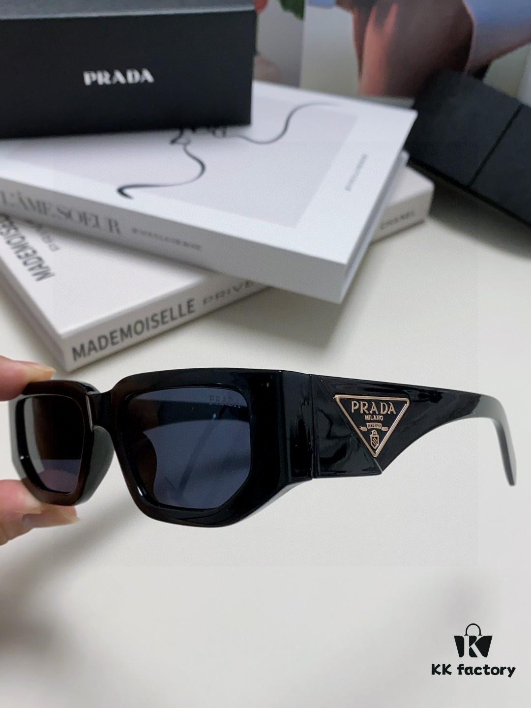 Prada New Model Sunglasses Classic Triangle Logo Fashion Unisex Sunglasses
