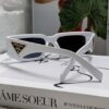 Prada New Model Sunglasses Classic Triangle Logo Fashion Unisex Eyewear
