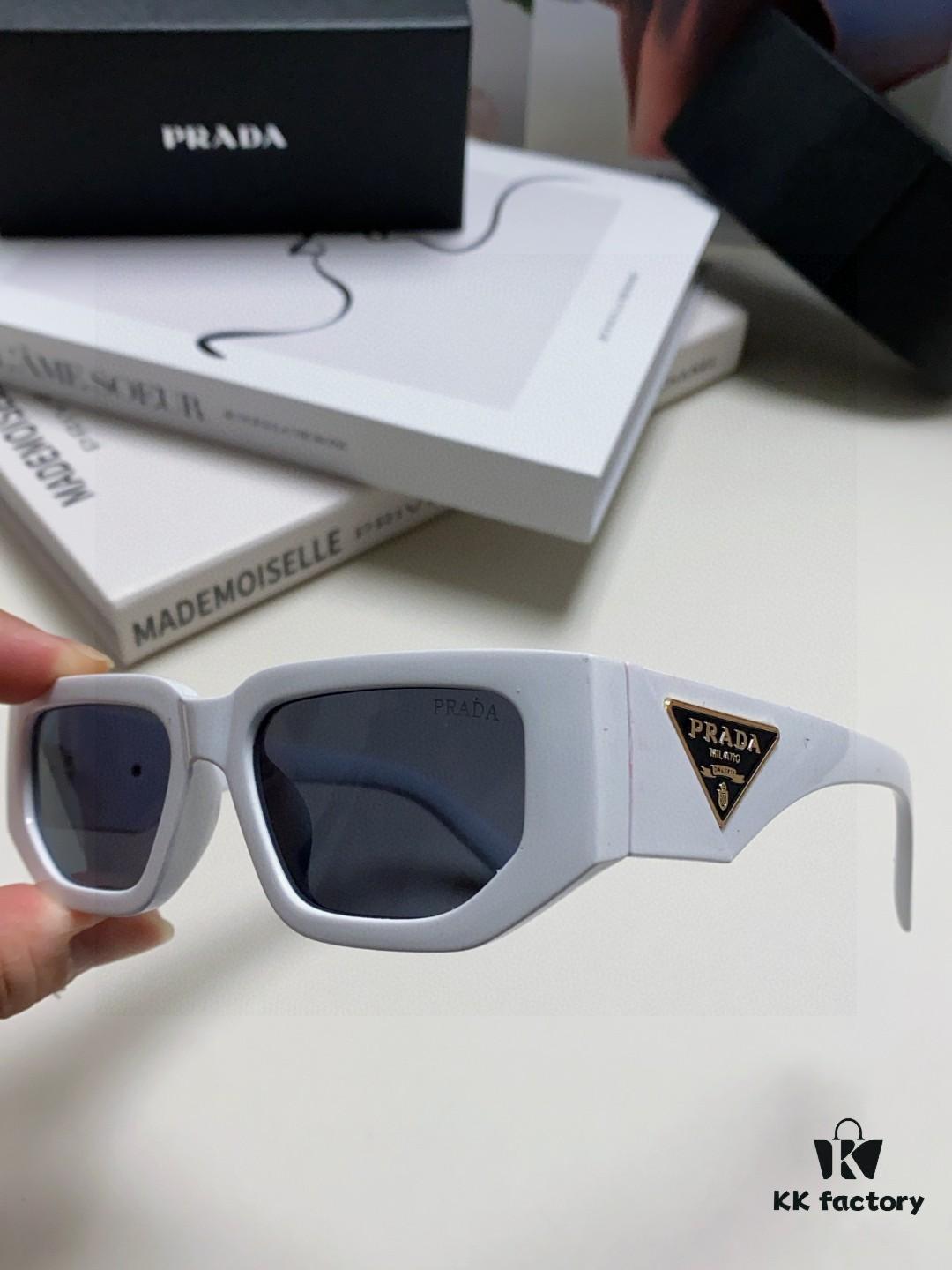 Prada New Model Sunglasses Classic Triangle Logo Fashion Unisex Eyewear