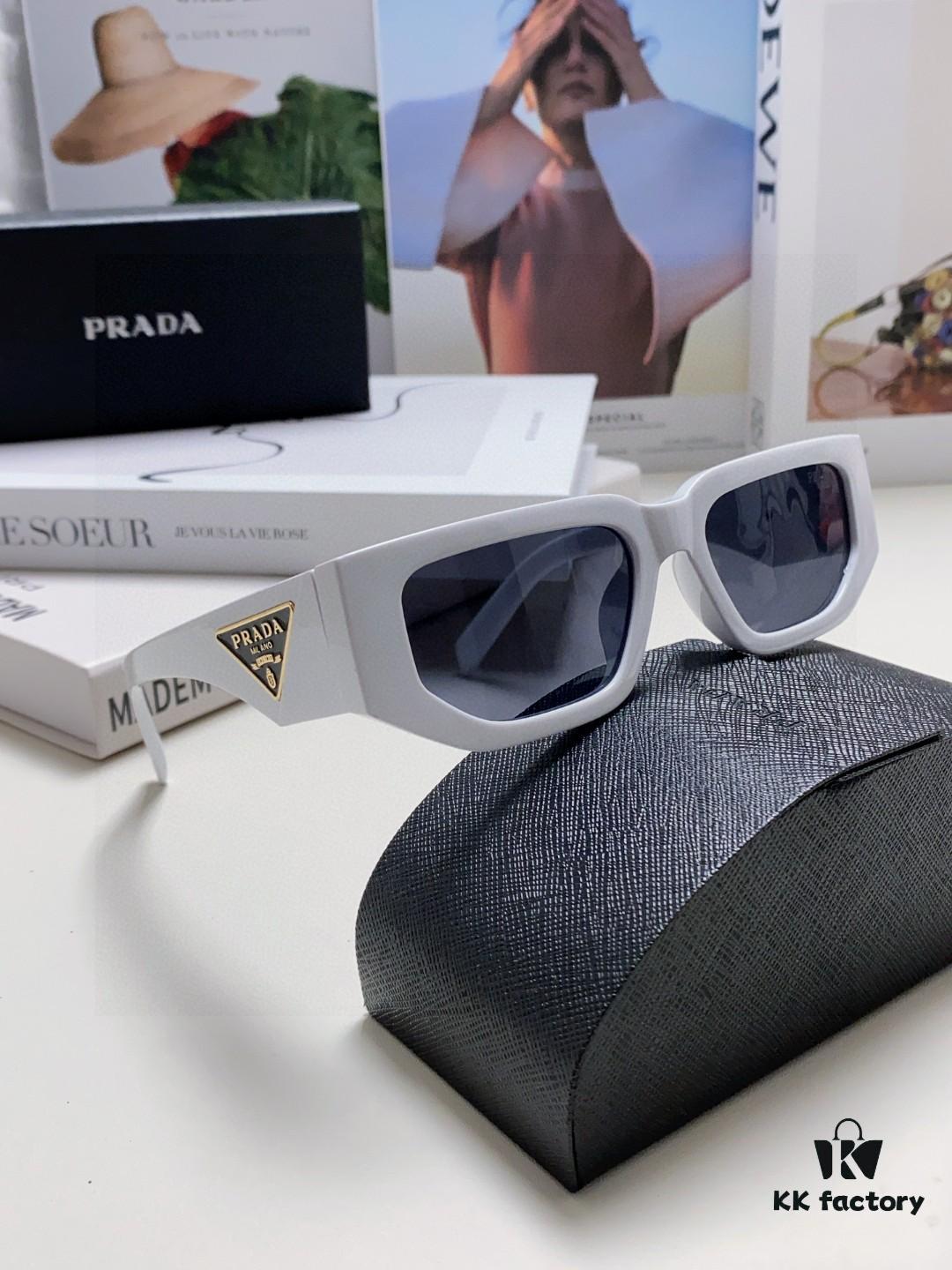Prada New Model Sunglasses Classic Triangle Logo Fashion Unisex Eyewear