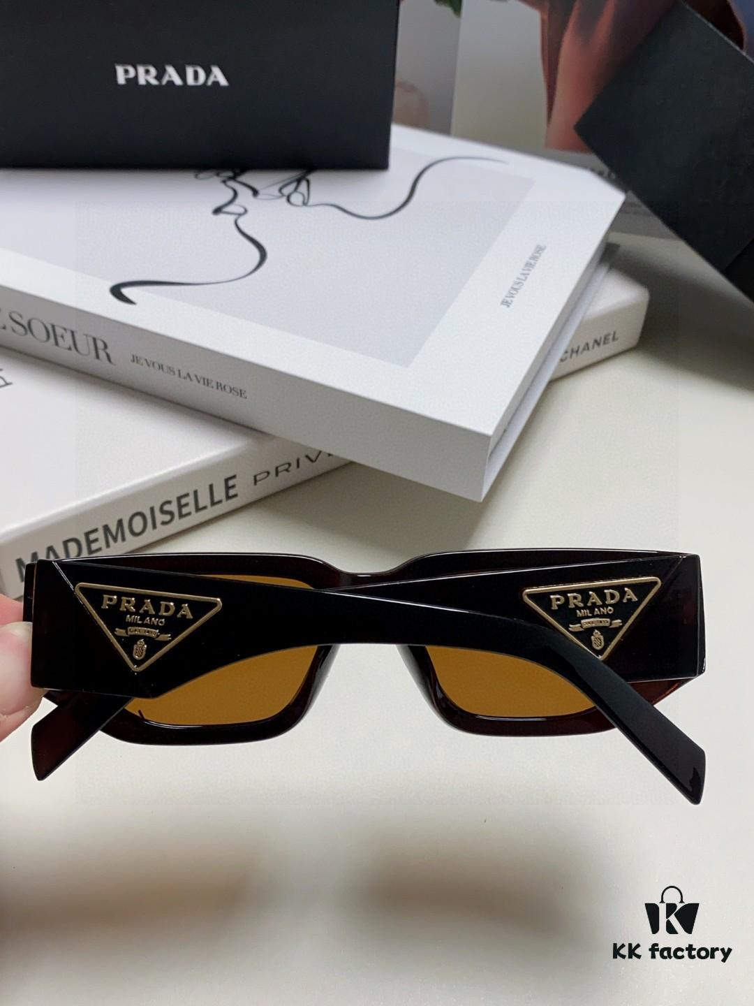 Prada New Model Sunglasses Classic Triangle Logo Fashion Unisex Sunglasses