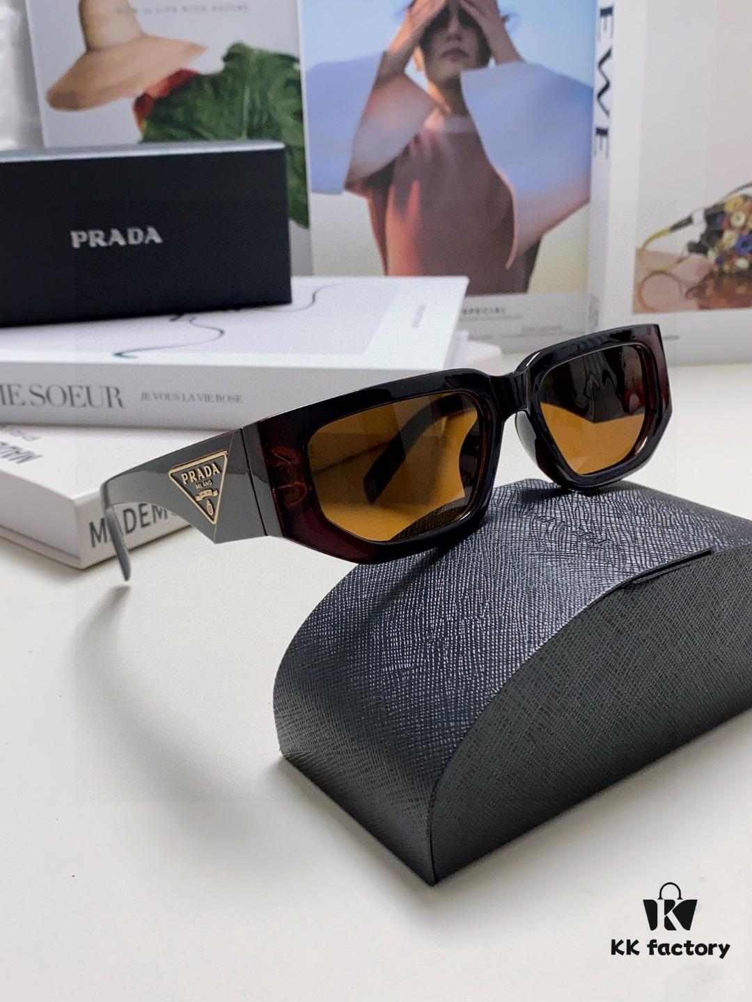 Prada New Model Sunglasses Classic Triangle Logo Fashion Unisex Sunglasses