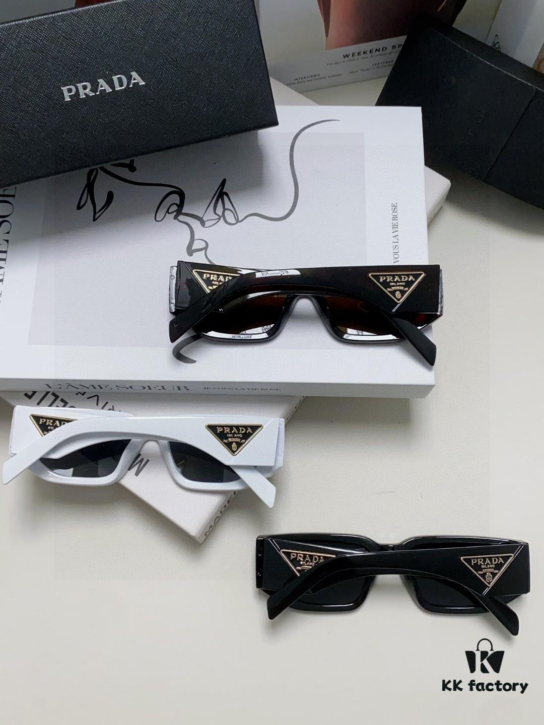 Prada New Model Sunglasses Classic Triangle Logo Fashion Unisex Sunglasses