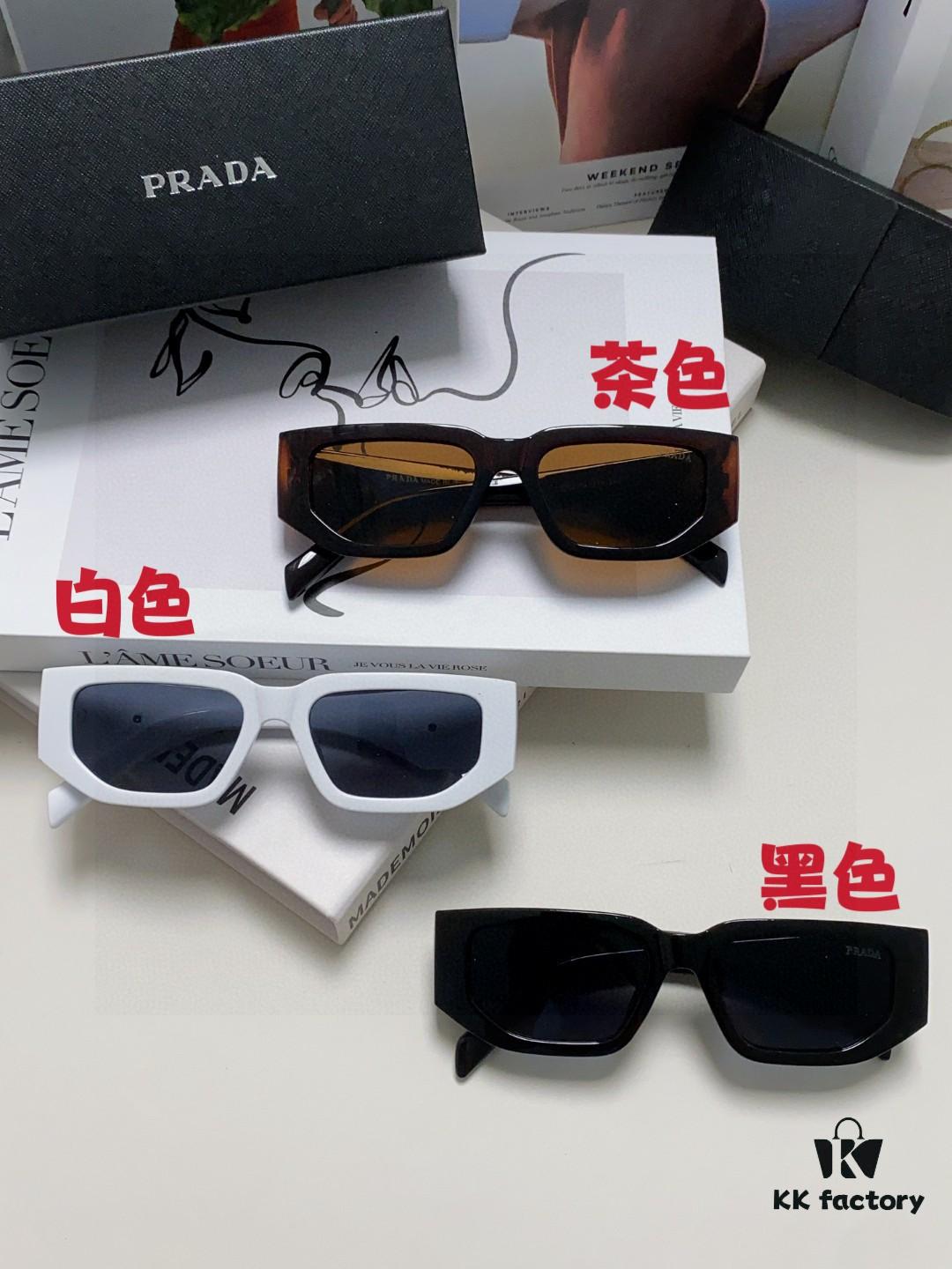 Prada New Model Sunglasses Classic Triangle Logo Fashion Unisex Sunglasses