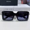 Prada 2025 Fashionable Metal Polygonal Oversized Sunglasses Unisex, Checkered Lens Stylish Sun Glasses for Men and Women