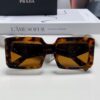 Prada 2025 Fashion Metal Polygonal Oversized Sunglasses Unisex, Checkered Lens Sun Glasses