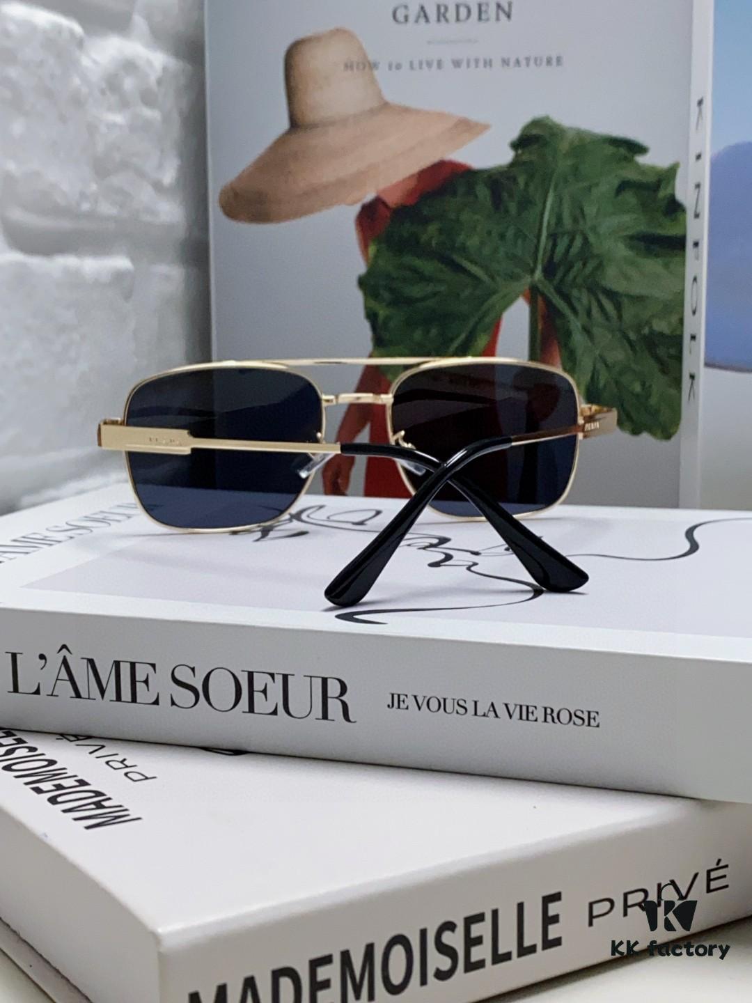 Prada 2025 Fashion New Arrival Stylish High-End Square Sunglasses Unisex UV Protection Full-Rim Sun Glasses