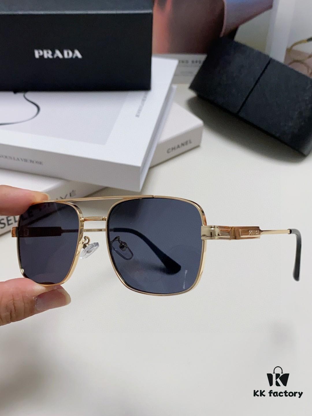Prada 2025 Fashion New Arrival Stylish High-End Square Sunglasses Unisex UV Protection Full-Rim Sun Glasses