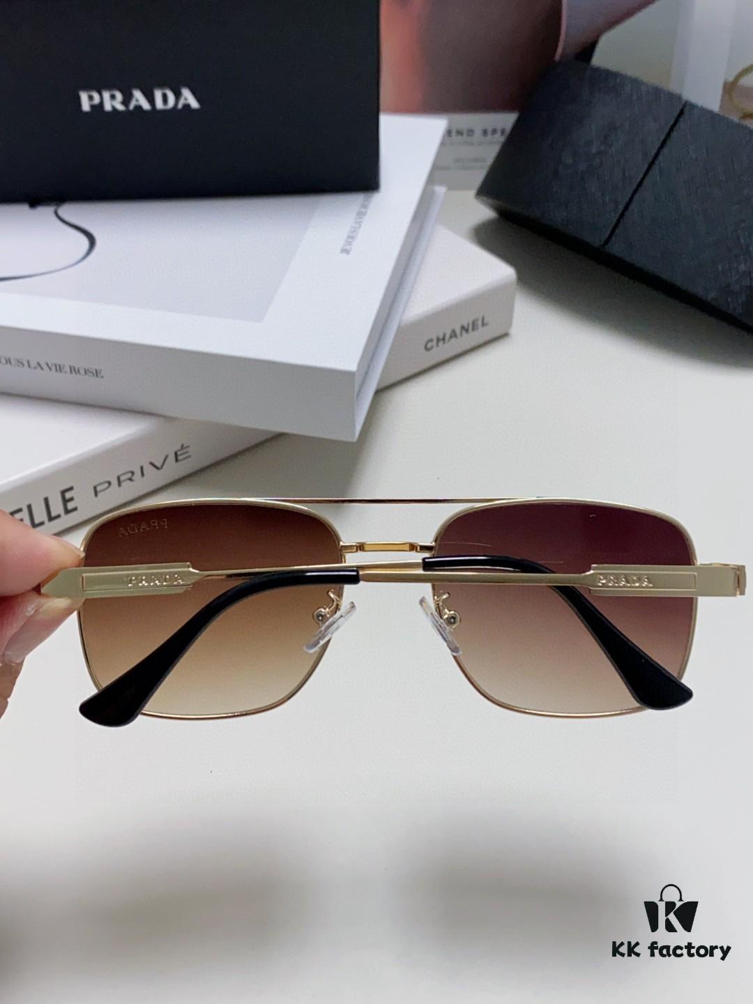 Prada 2025 Fashion New Arrival Stylish Square Frame Sunglasses Unisex UV Protection Full-Rim Sun Glasses