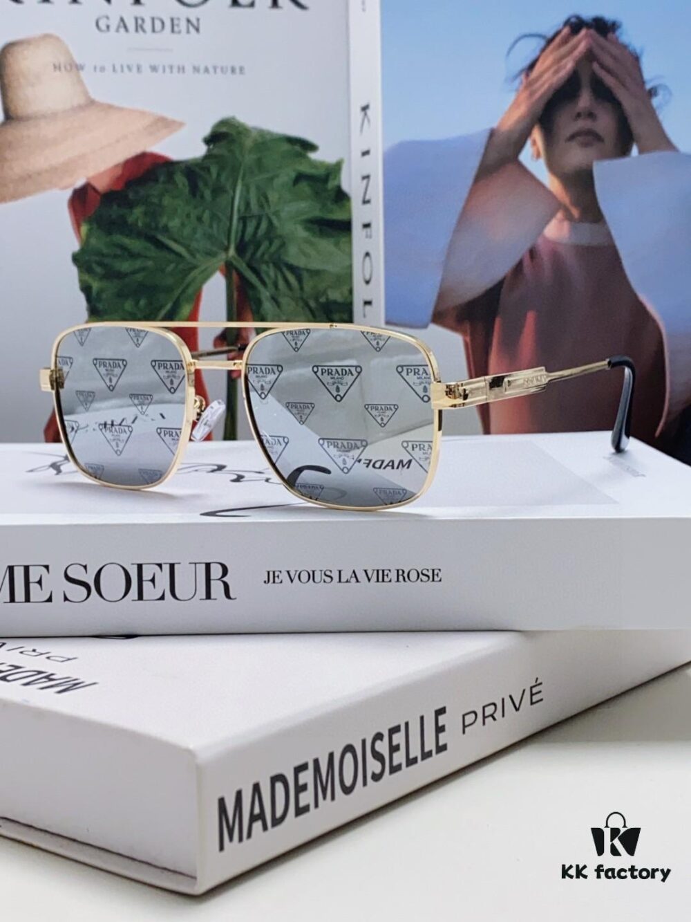 Prada 2025 Fashion New Arrival Stylish High-End Square Sunglasses Unisex UV Protection Full-Rim Sun Glasses