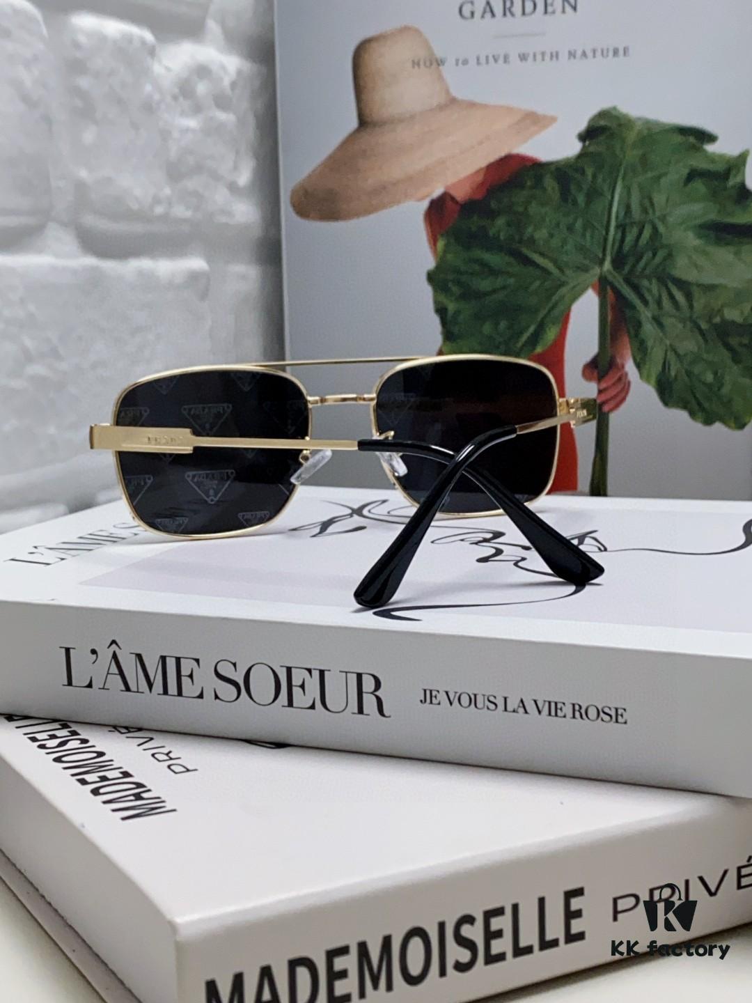 Prada 2025 Fashion New Arrival Stylish High-End Square Sunglasses Unisex UV Protection Full-Rim Sun Glasses