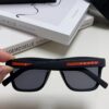 Prada 2025 Men's Premium Square Frame Lightweight Sports Sunglasses, Minimalist European Style
