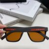 Prada 2025 Men's Square Frame Lightweight Sports Sunglasses, Minimalist European Style Unisex Sun Glasses