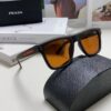Prada 2025 Men's Square Frame Lightweight Sports Sunglasses, Minimalist European Style Unisex Sun Glasses