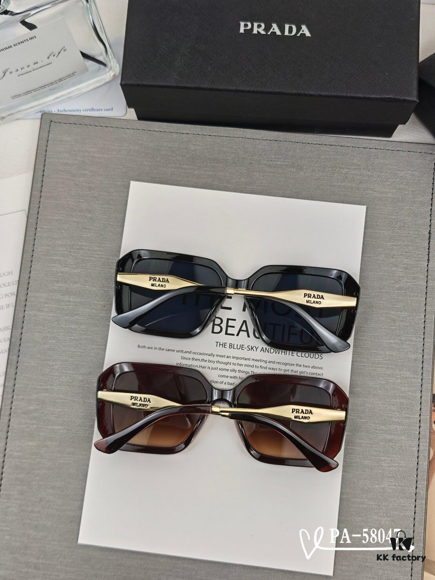 PRADA - New Lightweight Sunglasses with Polaroid Resin Lenses, TR Frame for Comfortable Wear, UV Protection, Fashion Statement for Travel and Driving