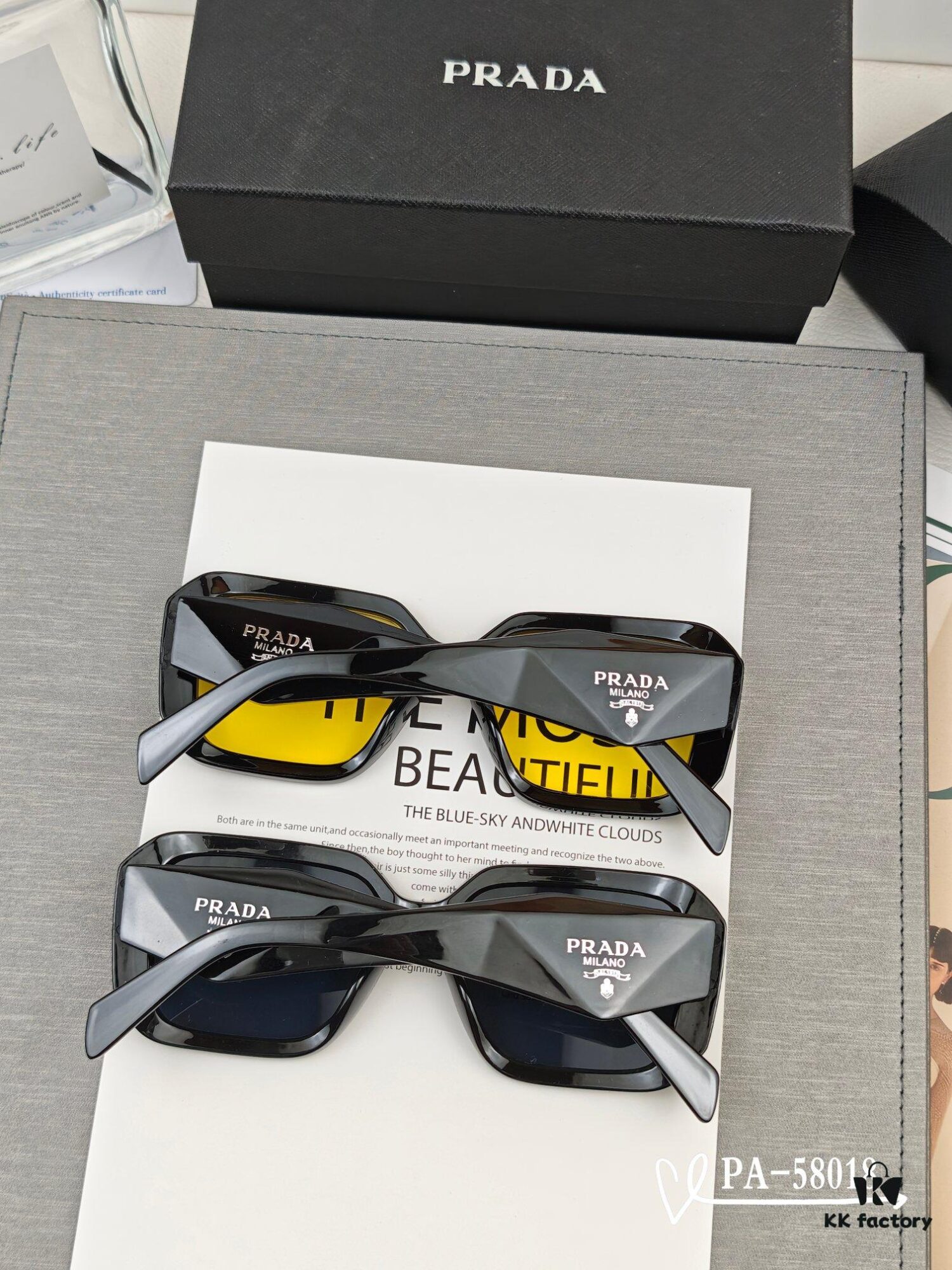 PRADA - New Model Sunglasses with Polaroid Resin Lenses, Lightweight TR Frame for Comfortable Wear