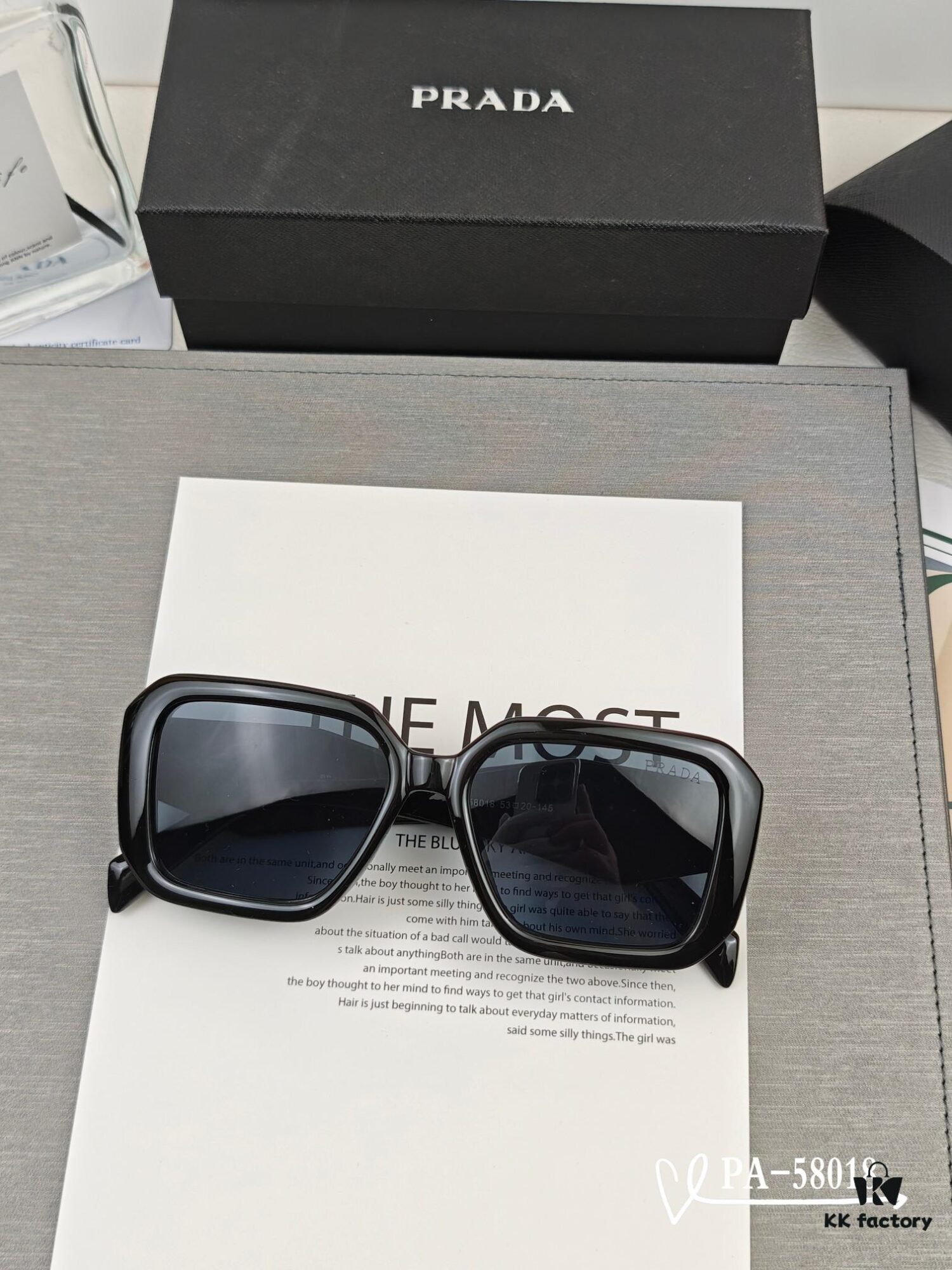PRADA - New Model Sunglasses with Polaroid Resin Lenses, Lightweight TR Frame for Comfortable Wear